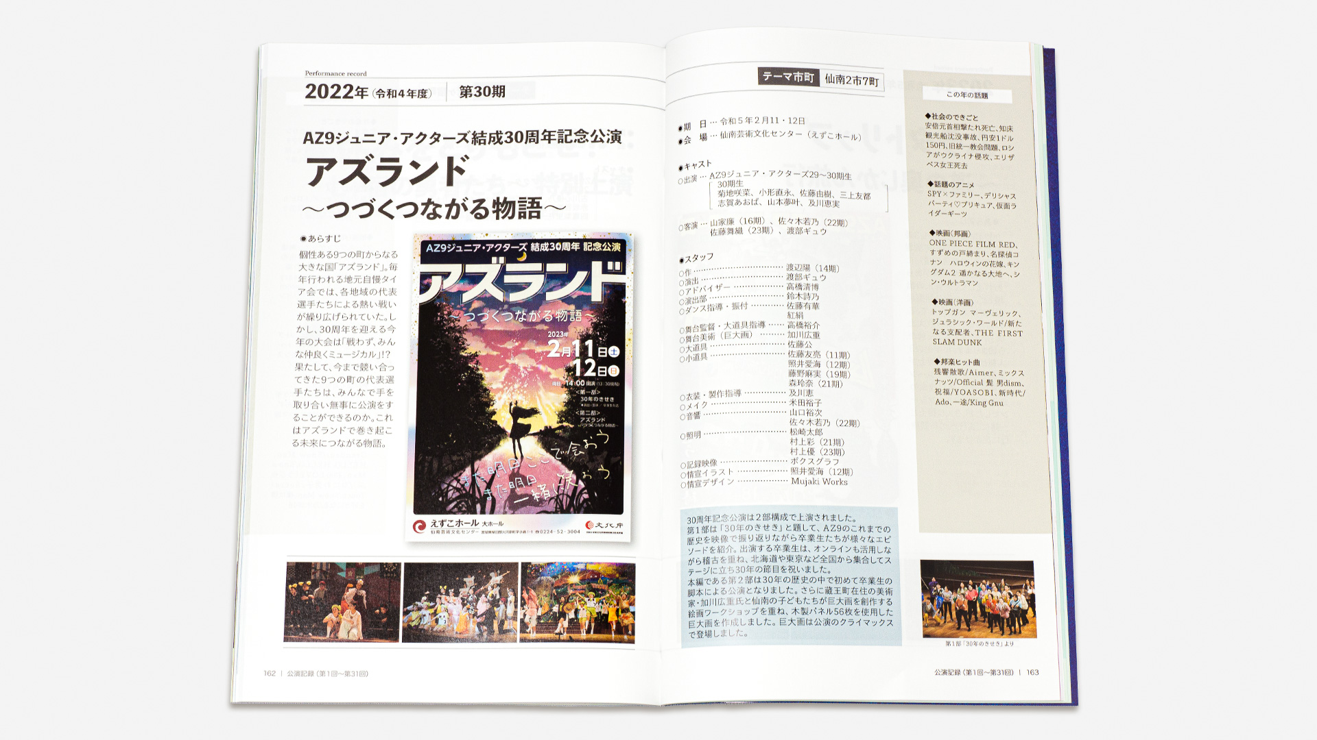 AZ9ジュニア・アクターズ30周年記念誌