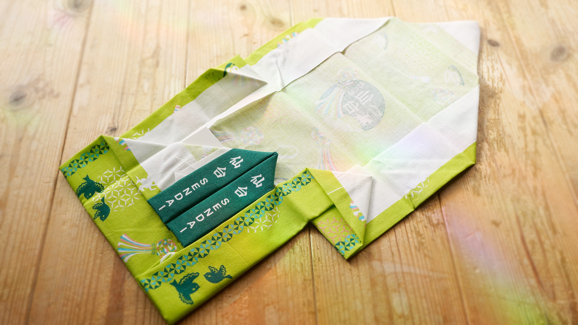 公益財団法人仙台観光国際協会　仙台旅行PRノベルティグッズ　半纏たたみ手ぬぐい